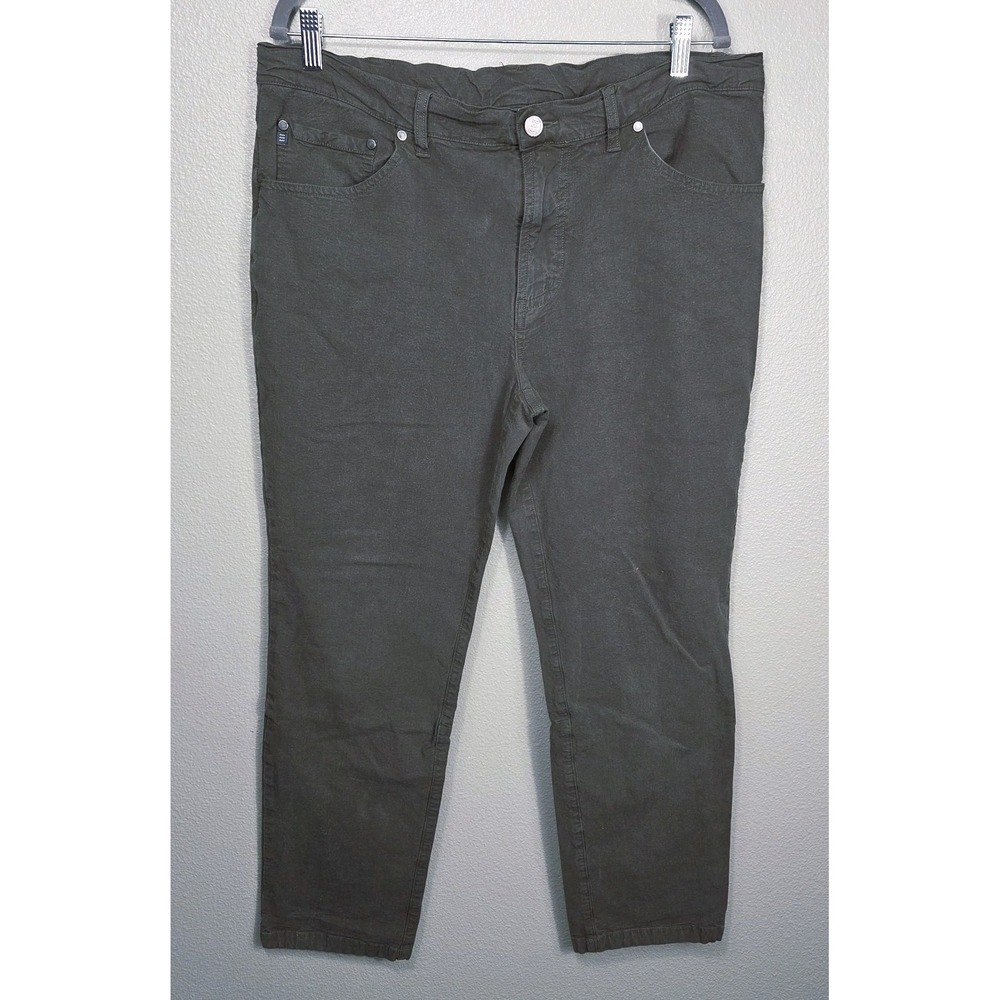 Free Fly Bamboo Blend Pants Mens 36x30 Olive Green Comfort‎ Stretch Casual...